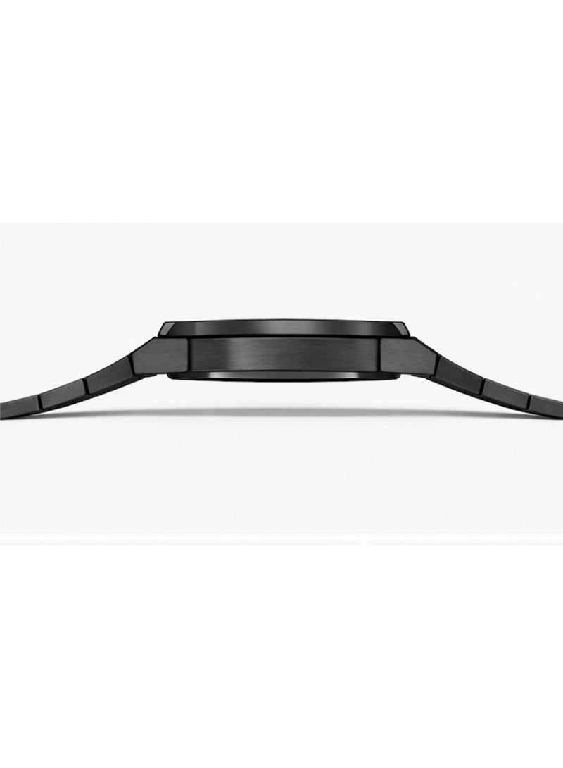 FG UNITED Mens Luxury Black Plastic Band Quartz Wrist Watch 40mm - FG6006 - Image 4